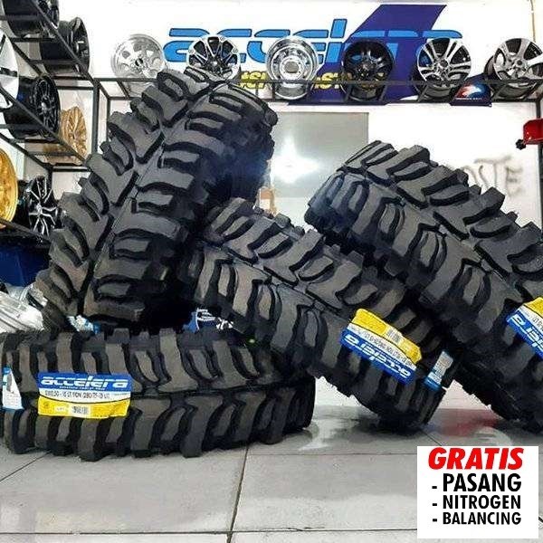 ban mobil off road r16 ukuran 35 10,5 R16 merek accelera badax ban mobil kuat