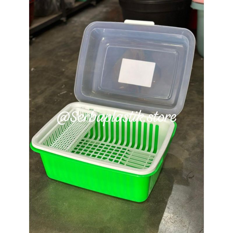 Rak piring tutup / rak piring susun meja alas talam air warna plastik / rak piring warna cantik / ra