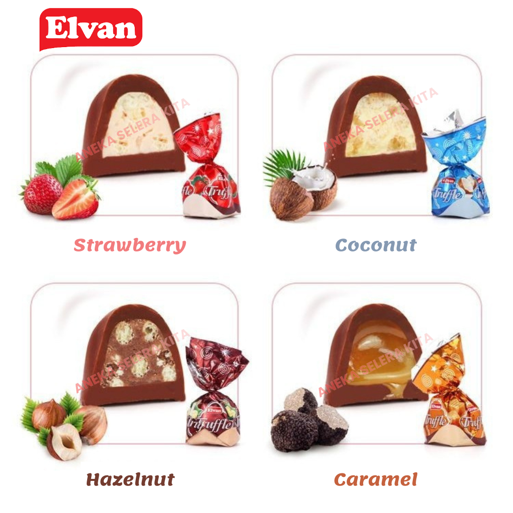 

Ay00! Elvan Truffle Coklat Arab Turki Assortment Halal 1 Kg