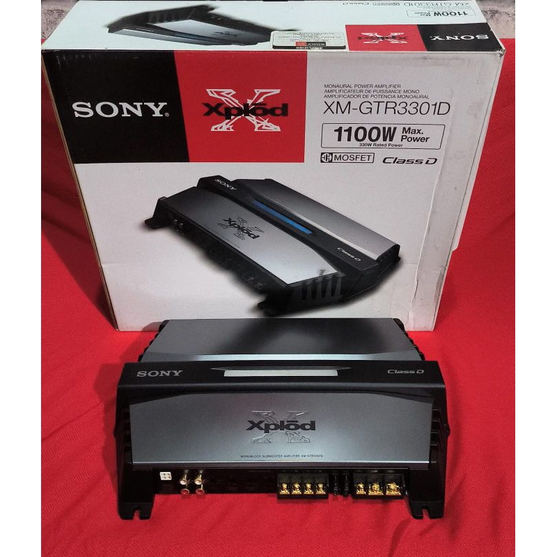 Sony XK-GTR3301D Class D Monoblock Power Amplifier Mono-US CAR AUDIO