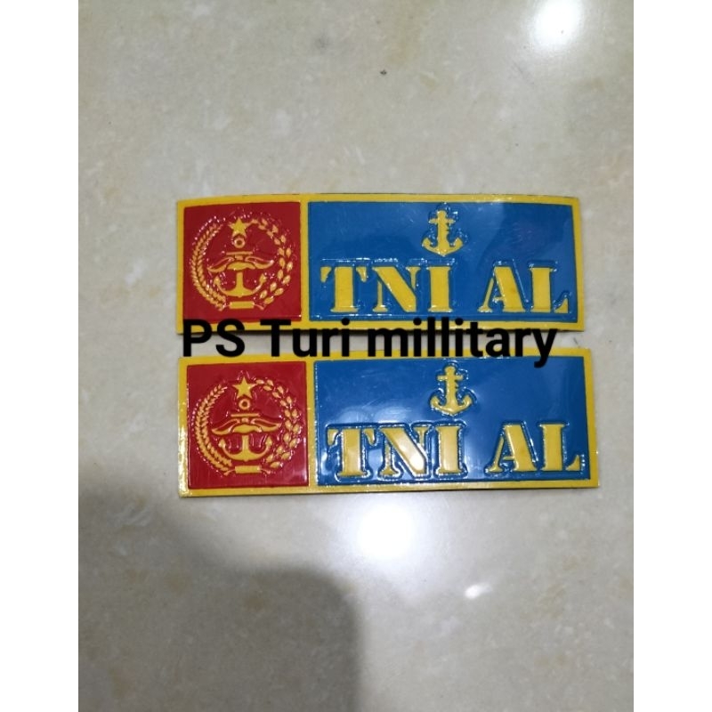 stiker plat motor TNI AL