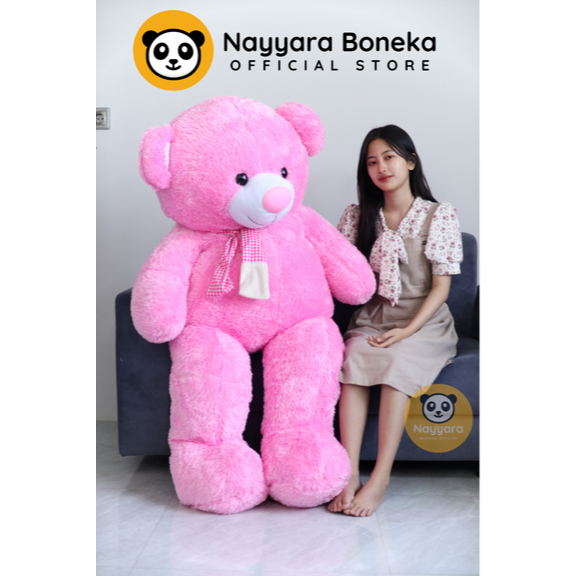 Boneka Beruang jumbo Teddy Bear Jumbo Giant 1,5 Meter gemoy lucu jumbo 1 meter Sni