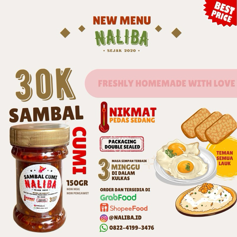 

Sambal Cumi Naliba 150gr