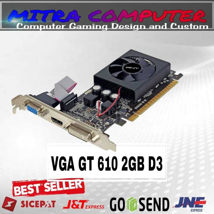 VGA GT 610 2GB DDR3 64Bit GAMING VGA ORI