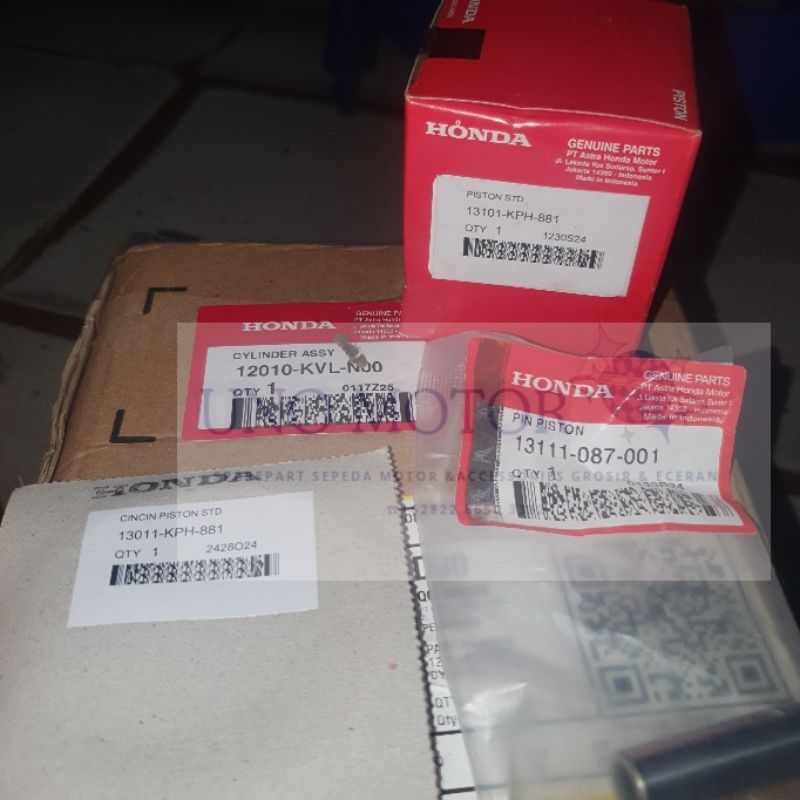 BLOK KARISMA SET BLOK+PISTON+RING PISTON+ PIN PISTON ORI AHM