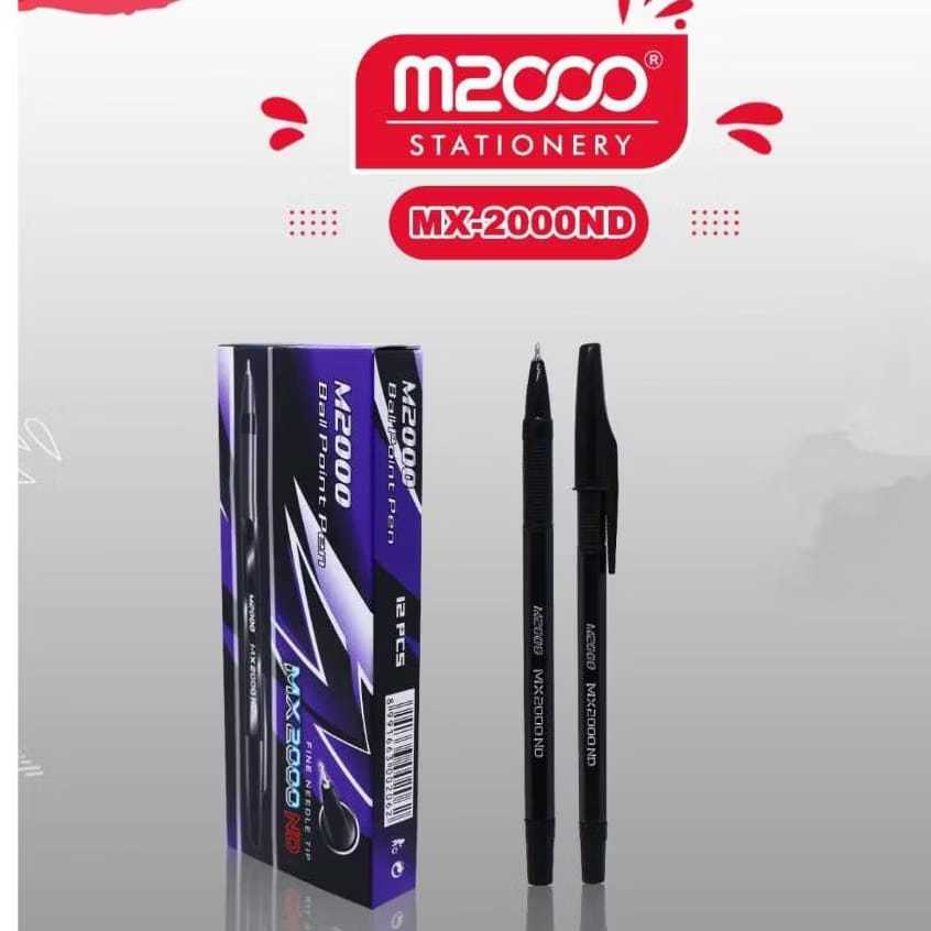 

Pulpen M2000ND HITAM ISI 12 PCS / MX2000 1LUSIN