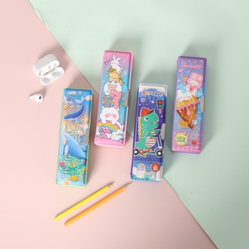 

[SQUEEZY] Tempat Pensil Magnet Karakter 2 Sisi / Kotak Pensil Magnet PC-SQ1230