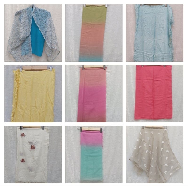 Segiempat Paris Polos / Paris Square / Segi4 Paris / Jilbab Paris / Hijab Segiempat Paris PolosPrelo