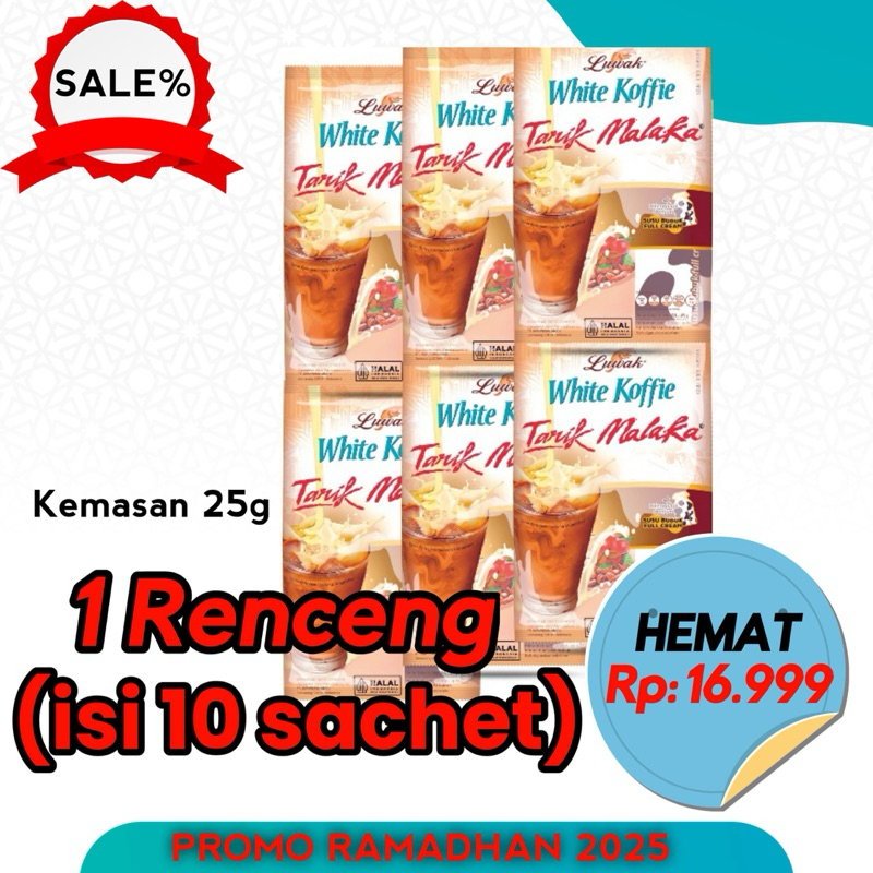 

LUWAK WHITE KOFFIE TARIK MALAKA Isi 10 pcs 25gr