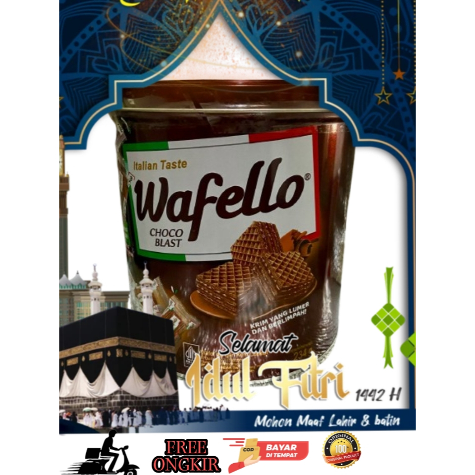 

ROMA WAFELLO KALENG 234 GRAM / WAFER COKLAT CARAMEL KUE LEBARAN MURAH PARCEL IDUL FITRI