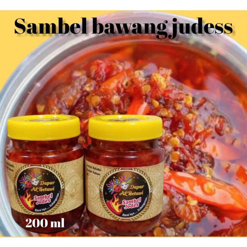 

Sambel Bawang | sambel botol | cabai ASLI | 200ml | DapurAlbetawi