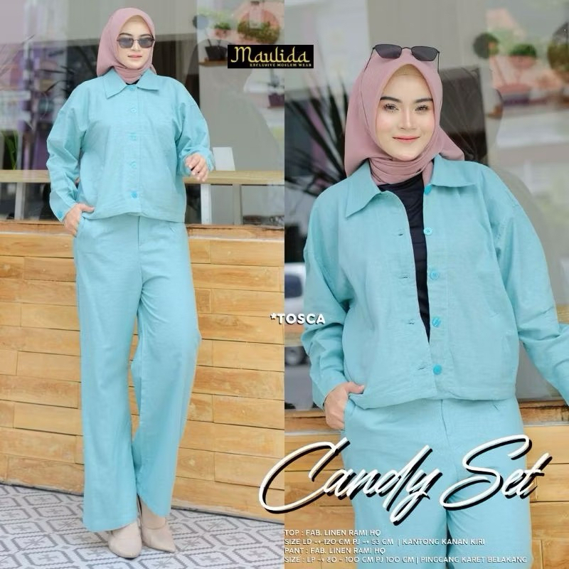 CANDY SET BAHAN LINEN