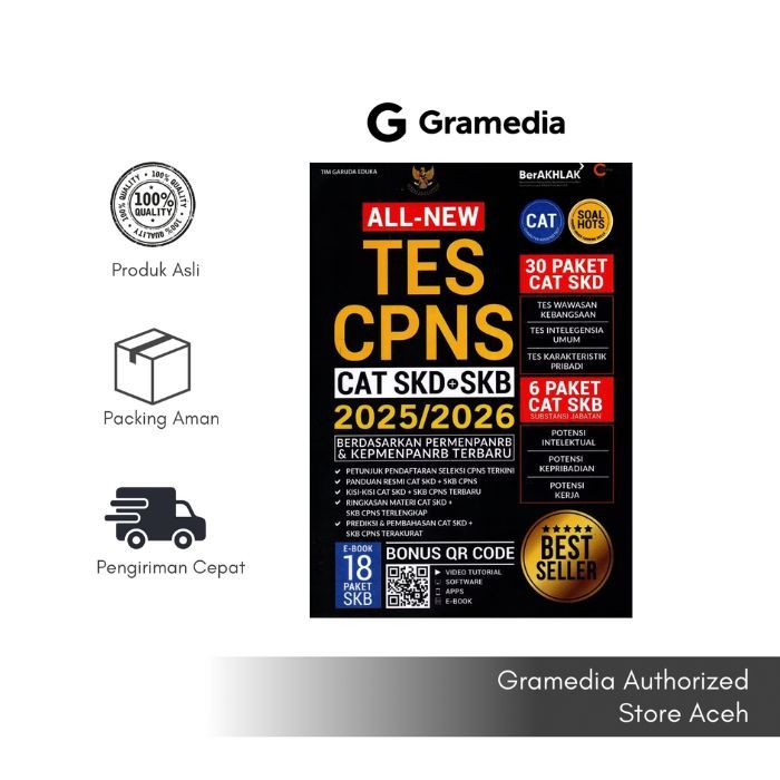 

Gramedia Aceh - All New Tes CPNS CAT SKD+SKB 2025/2026