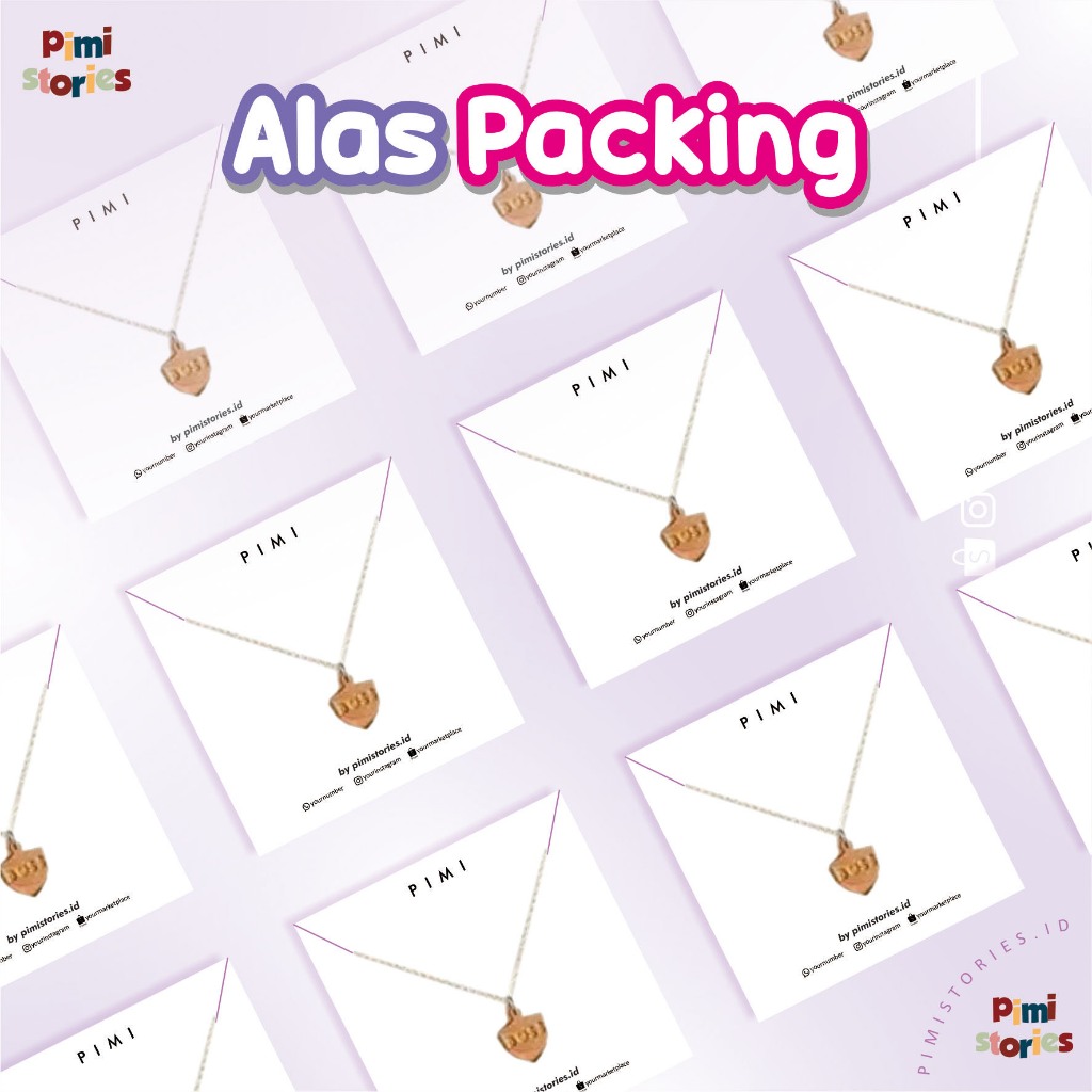 

ALAS KALUNG ⚫ JEPIT RAMBUT ⚫ KEMASAN AKSESORIS ⚫ ALAS ANTING ⚫ ALAS GELANG