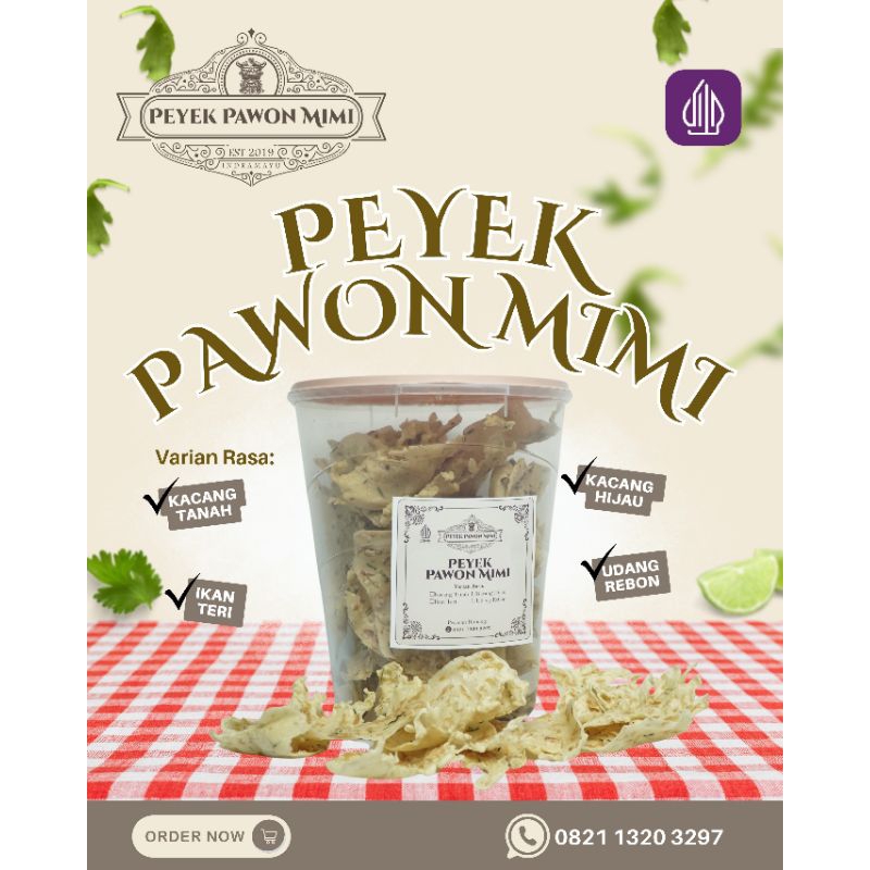 

Peyek Pawon Mimi - Rempeyak Premium Beragam Rasa | Peyek Kacang Tanah | Peyek Kacang Hijau | Peyek Udang Rebon | Peyek Ikan Teri