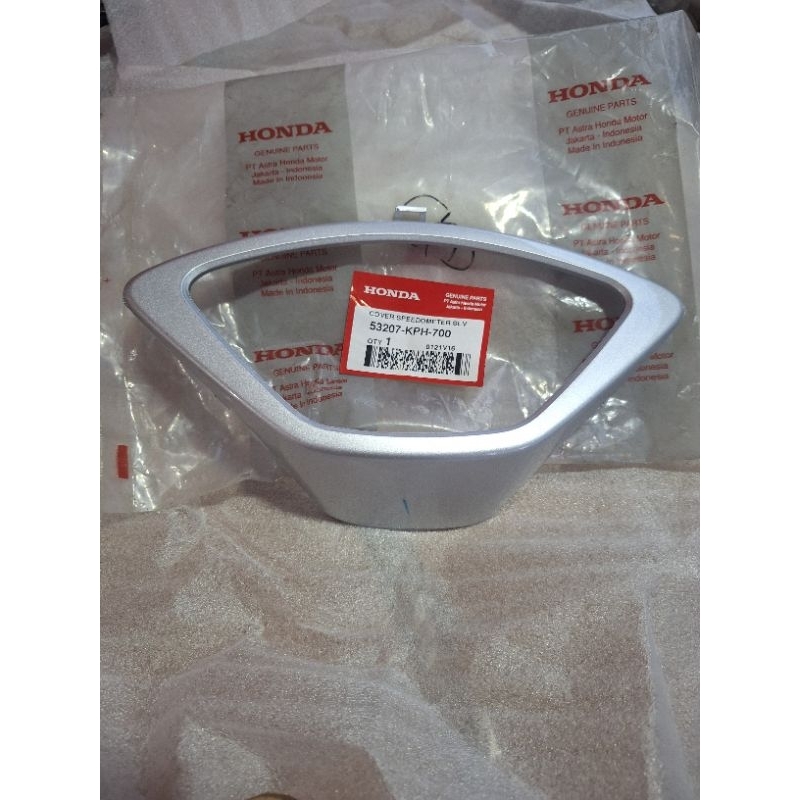 cover list bingkai speedometer supra x125 old lama mata satu original ahm honda 53207-kph-700