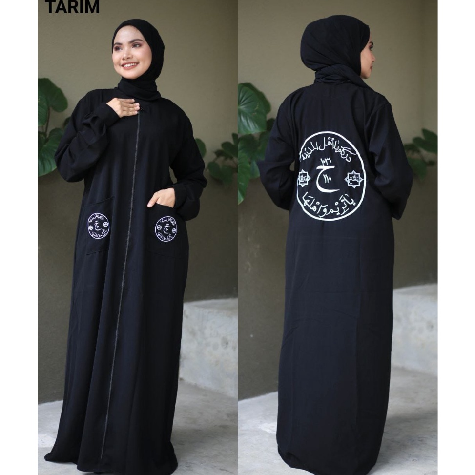 Menarik GAMIS HITAM ABAYA TARIM TAREEM WA AHLAHA DARKAH BEST SELLER termurah