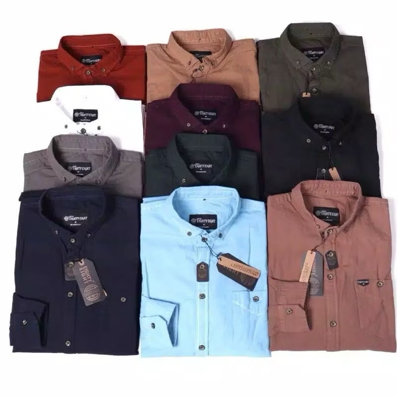 Kemeja polos premium Eighty Eight Lengan Panjang