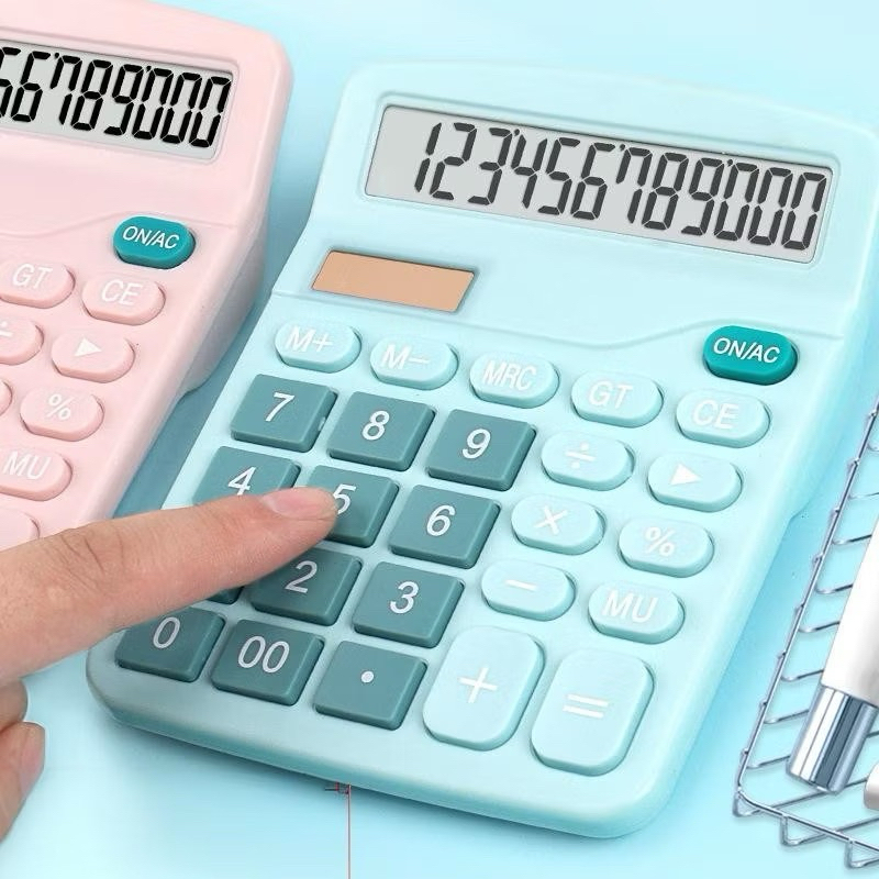 

(baru) Kalkulator Digital 12-Digit Dual Power Baterai & Surya Desain Warna Bergaya