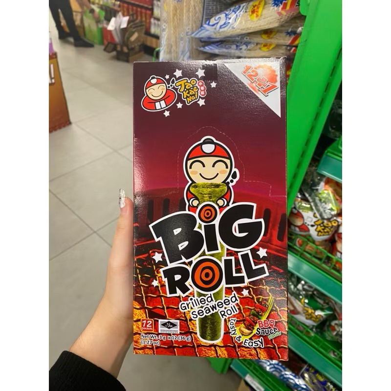 

tao kae noi big roll rumput laut isi 12 36gram / kabuki roll rumput laut isi 12 36 gram / seleco rolling bite isi 10 30 gram