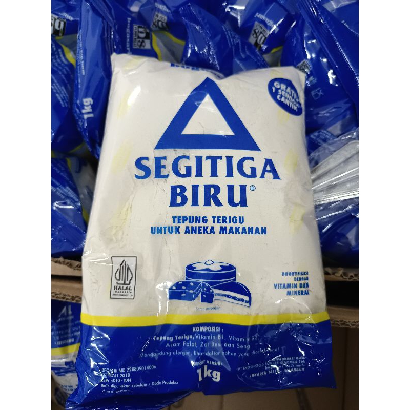 

Tepung Segitiga Biru 1 kg (Hadiah 1 buah sendok makan)