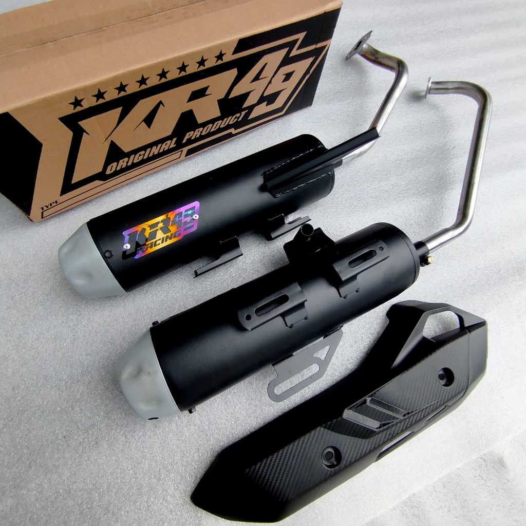 Knalpot Standar Racing SUPER ADEM Original KR49 RACING Beat Vario Scoopy Nmax Aerox Pcx Mio