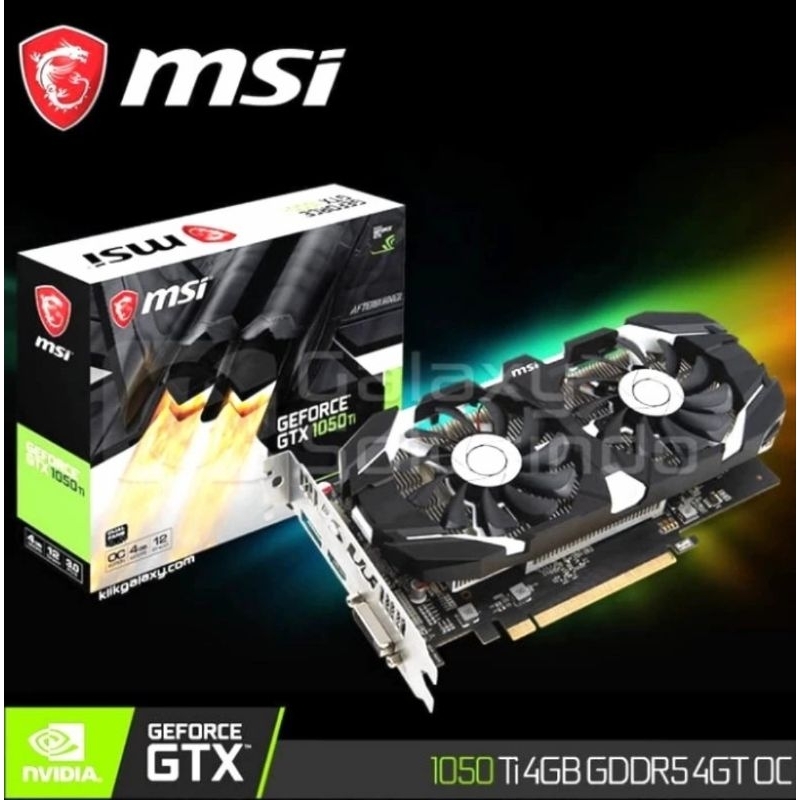 VGA CARD MSI GTX 1050 TI GARANSI RESMI 1 TAHUN