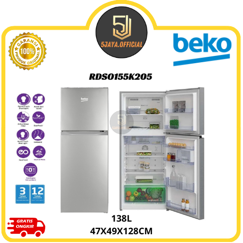 Kulkas Beko 2 Pintu RDSO155K205