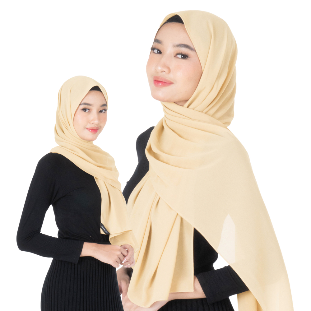 KEEN IDD Hijab Pashmina 150 cm x 75 cm Premium Ceruty Baby Doll