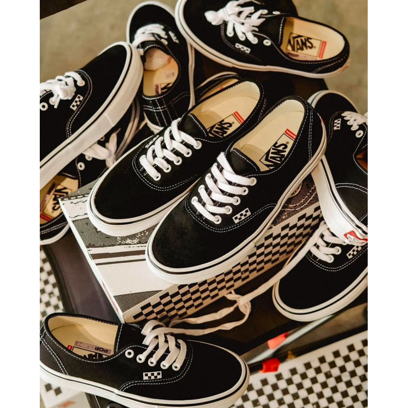 Vans Skateboarding Pro Authentic Black White