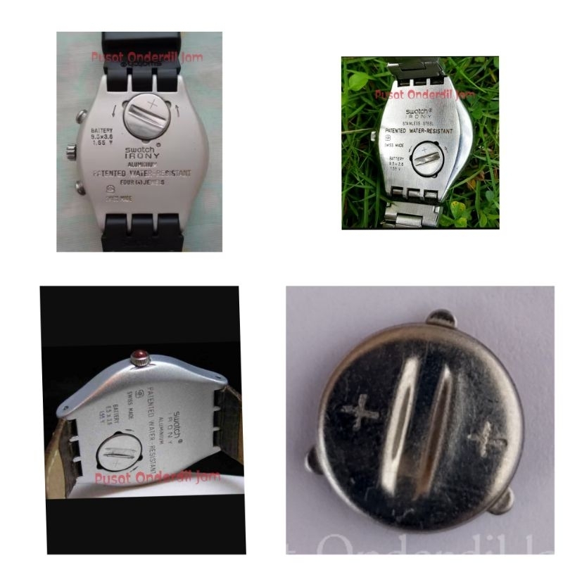 TUTUP BATERAI JAM SWATCH IRONY 9,5X3,6