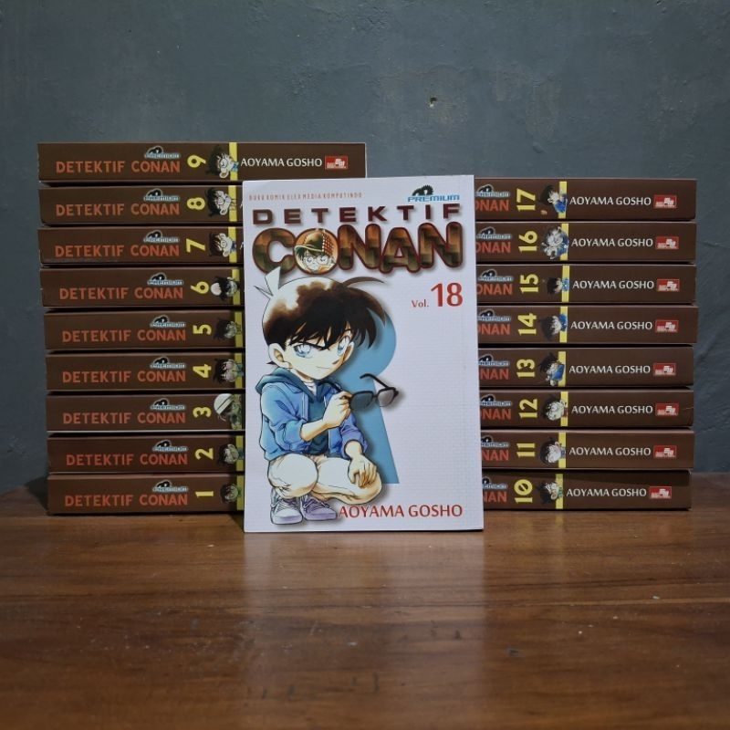Komik Detective Conan Premium 1-18 Second Mulus Kolpri