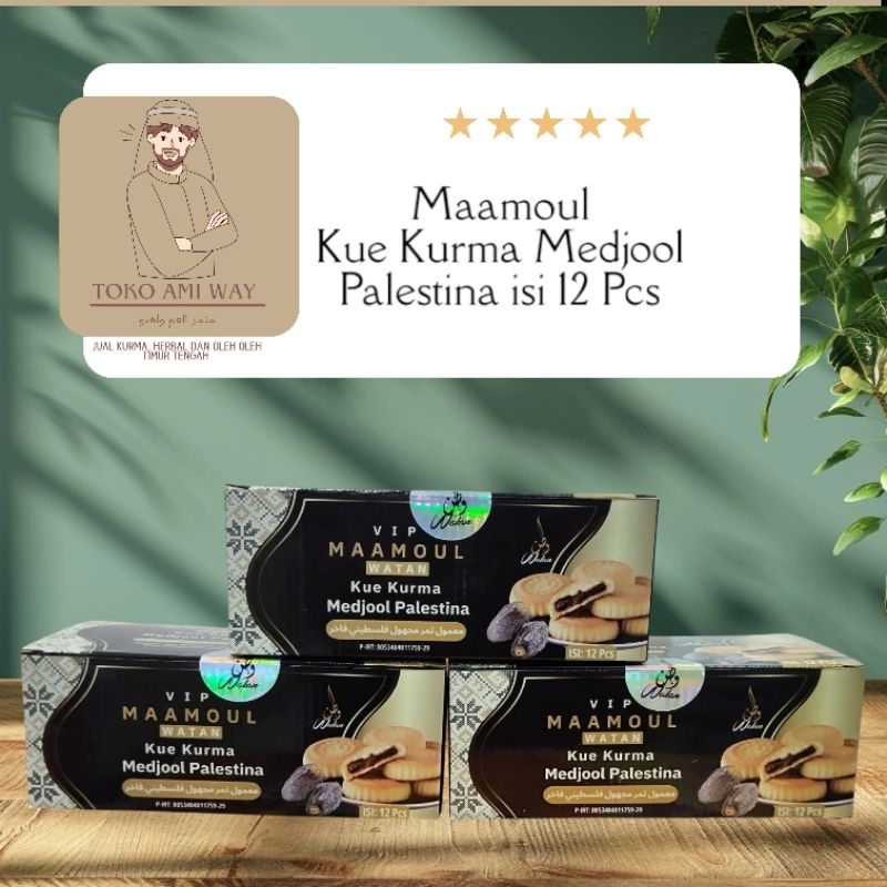 

Maamoul Kue Kurma Medjool Palestina isi 12 Pcs