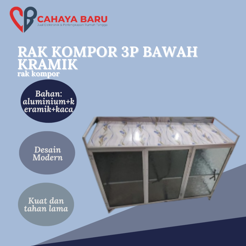 RAK KOMPOR 3P BAWAH KRAMIK