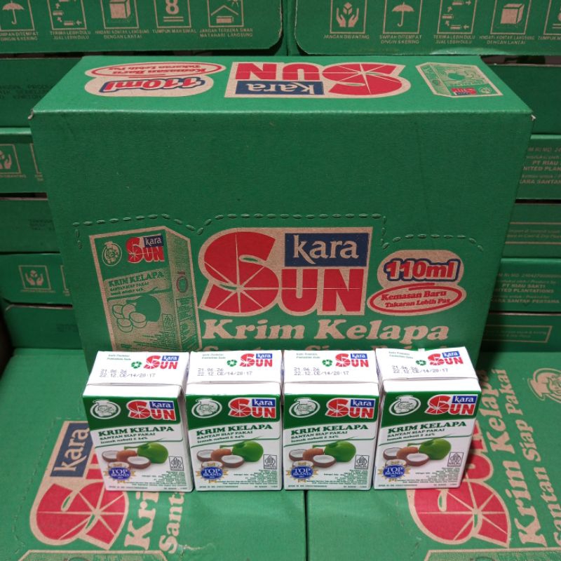 

SunKara Santan Kelapa 110ml x 24pcs | Sun Kara 110ml 1 DUS isi 24 pcs