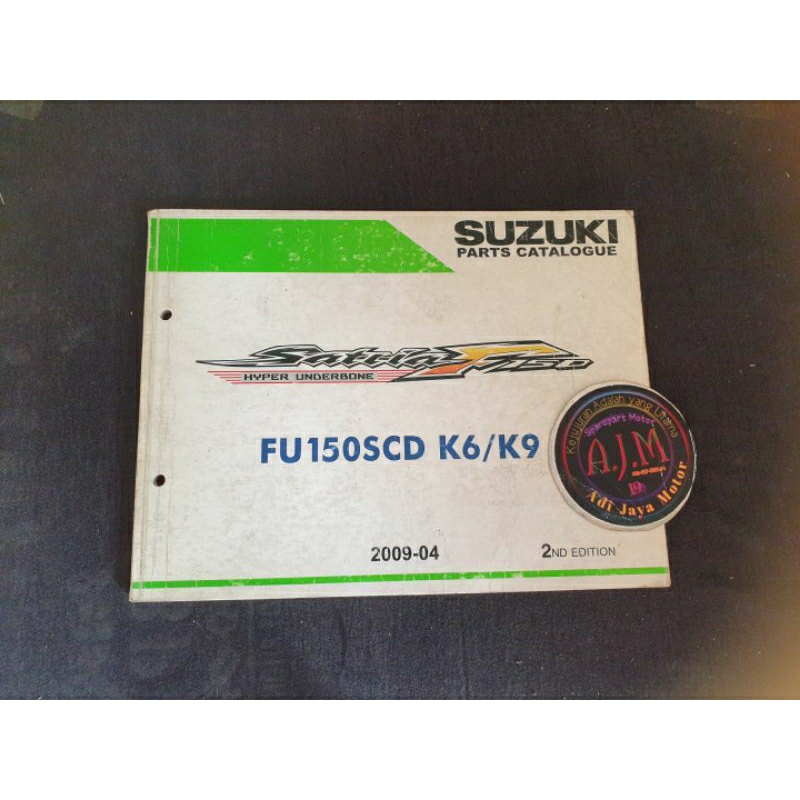 Buku Part Catalog Katalog Copian Suzuki SATRIA FU150 Barong 2009