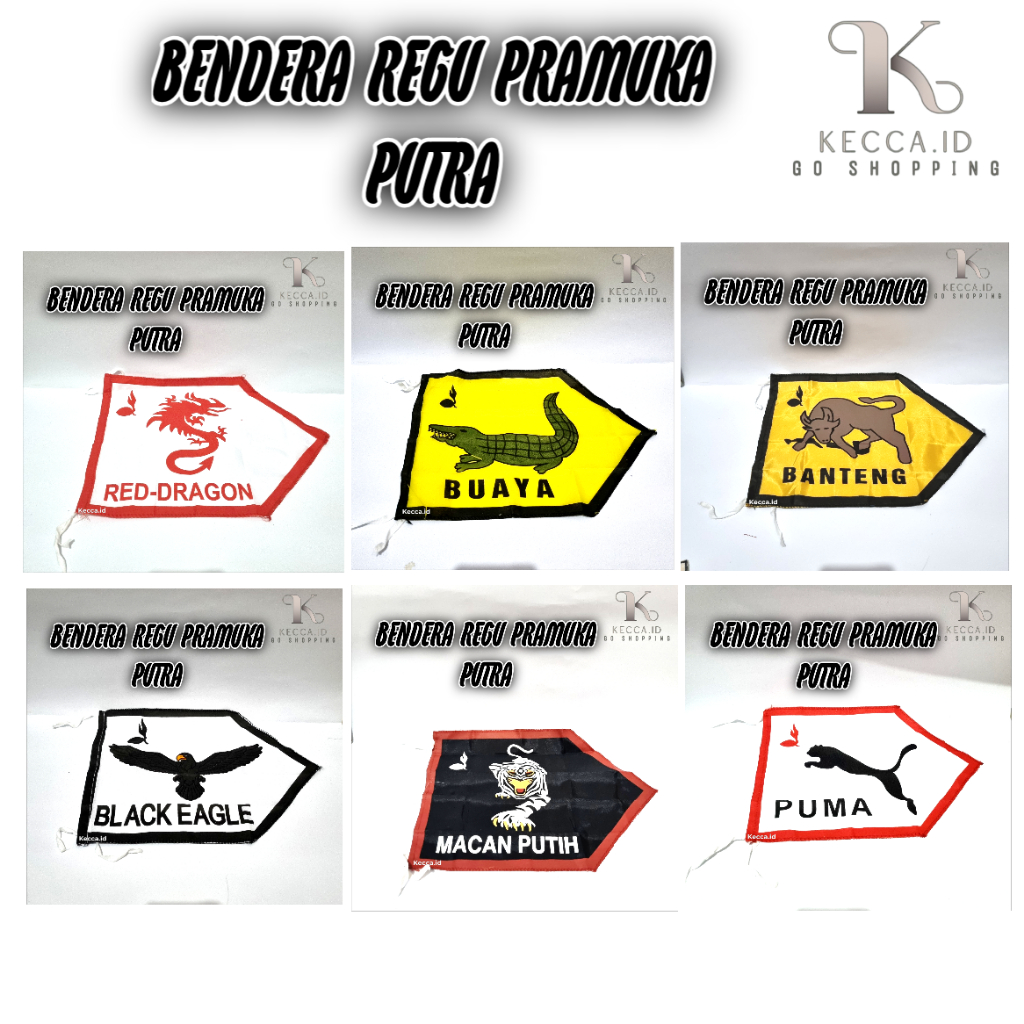 BENDERA REGU PRAMUKA PUTRA / BENDERA REGU PRAMUKA