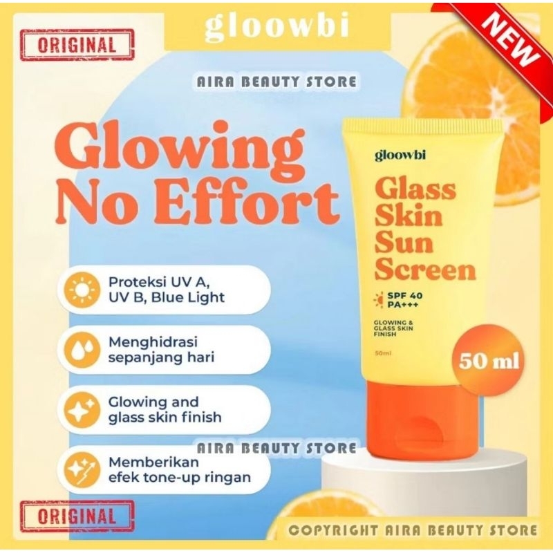 GLOOWBI SUNSCREEN WAJAH GLASS SKIN