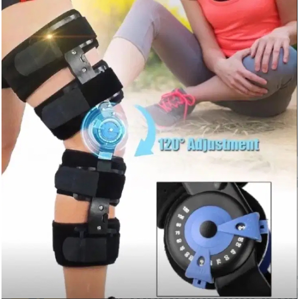 Alat Penyangga Lutut Pasca Operasi / Knee Brace Adjustable / Knee Support