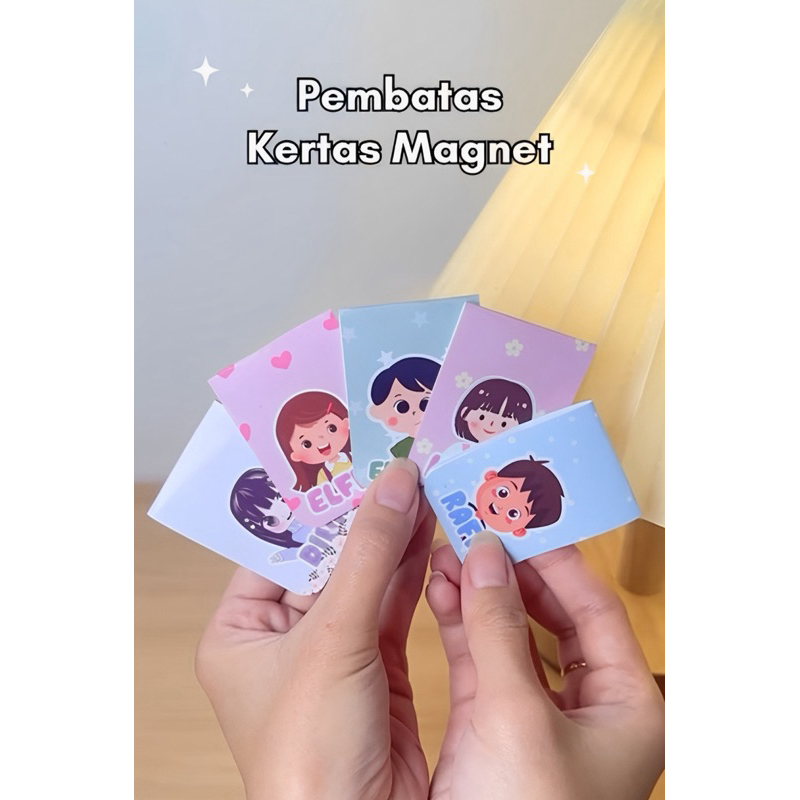 

Pembatas Buku Magnet Karakter Bookmark (Custom)