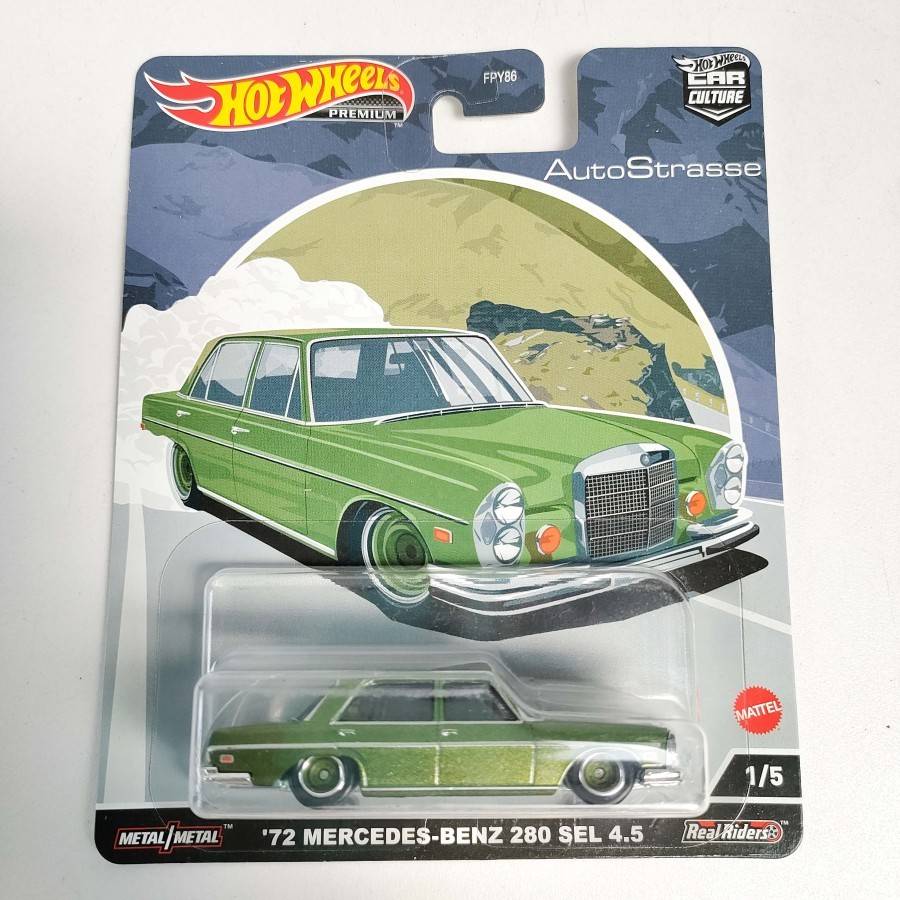 Hot Wheels Premium Mercedes Benz 280 SEL Auto Strasse