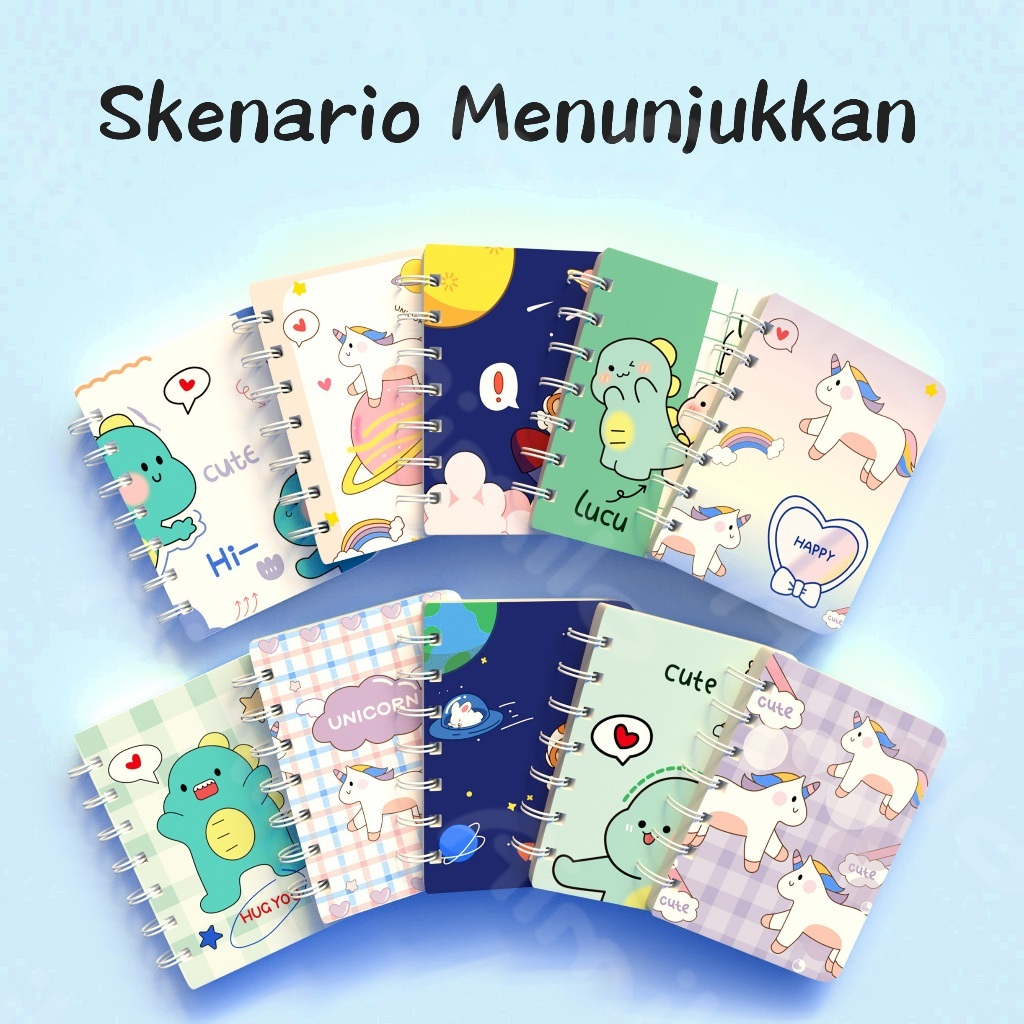 

Notebook A7 Scrapbook Mini Buku Kecil Catatan Notes Kecil