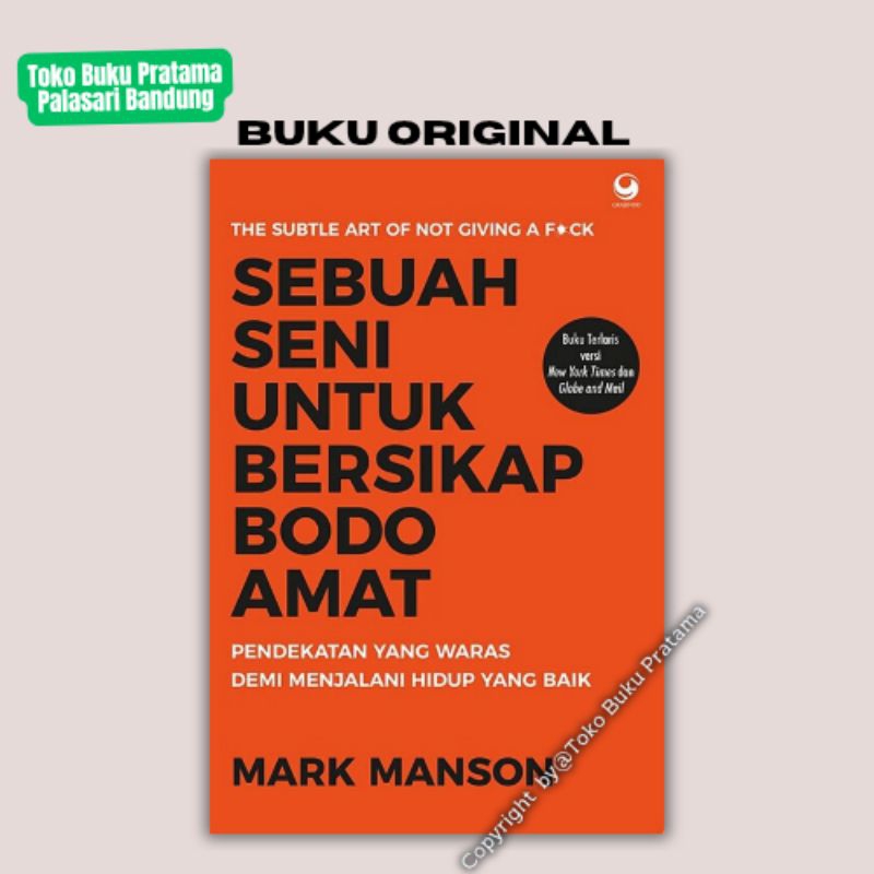 Buku Sebuah Seni Untuk Bersikap Bodo Amat - Mark Manson - ORI