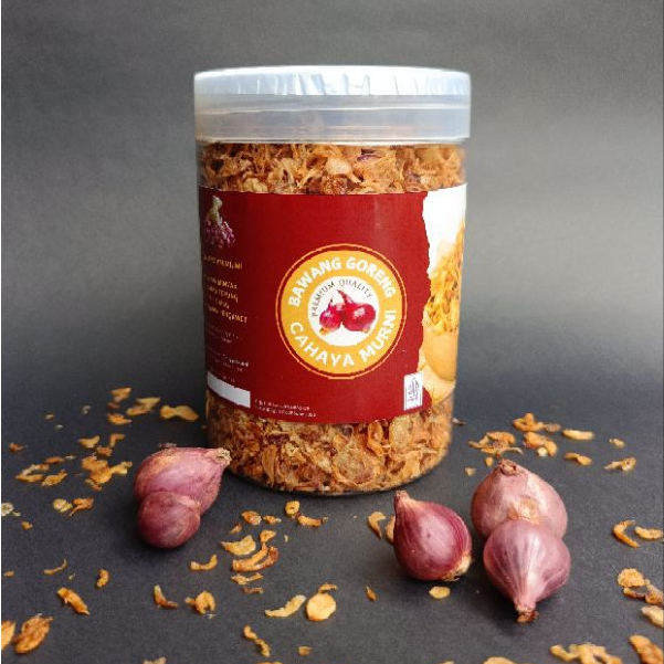 

[PREMIUM] BAWANG MERAH GORENG MURNI TANPA TEPUNG 750 ml - KEMASAN TOPLES