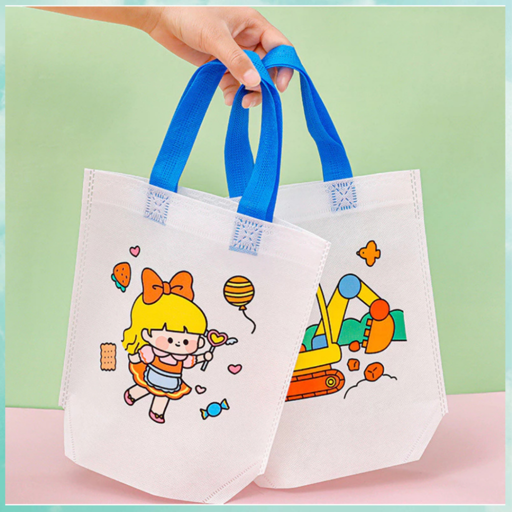 

Totebag DIY Goodie Bag Painting Graffik Kindergarten Painting Coloring Handbag ST34