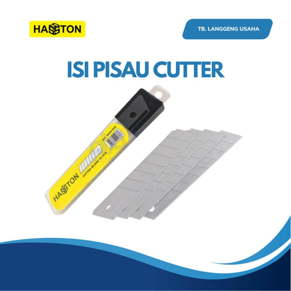 

LU CUTTER BLADE HASSTON PISAU CUTTER CUTER KARTER Cutter Knife isi ulang Utility Knife Cutter Pisau Cutter Knife Auto Lock Cutter Besi Stainless &Aluminium