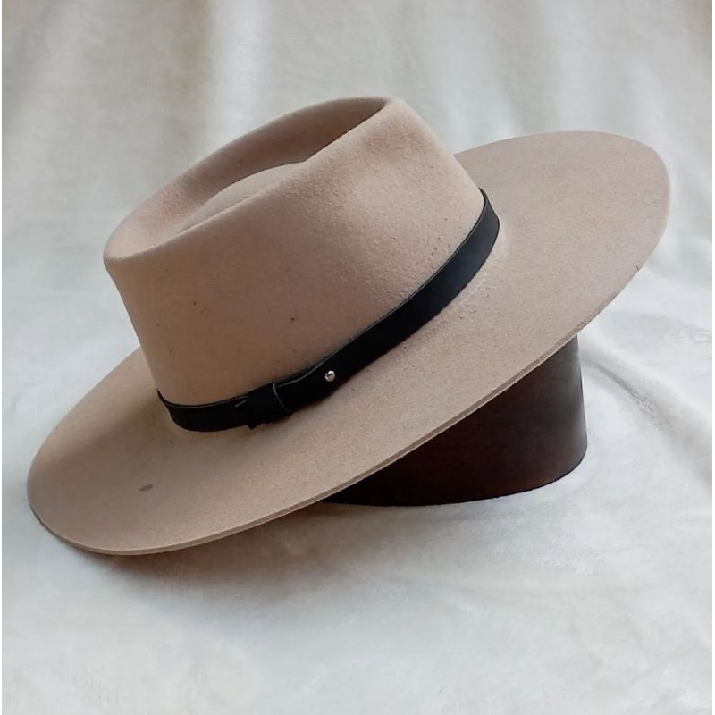 topi pria wanita laken fedora