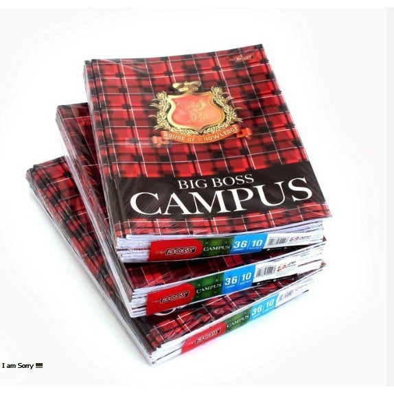 

1 PAK BUKU TULIS CAMPUS 50 & 36 LEMBAR BOXY (10pc) / BUKU TULIS BIG BOSS