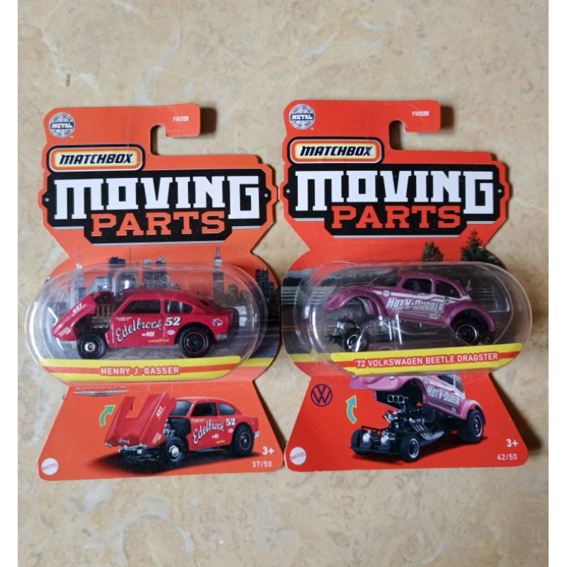 Matchbox Moving Parts Henry J.GRASSER DAN 72 VOLKSWAGEN BEETLE DRAGSTER