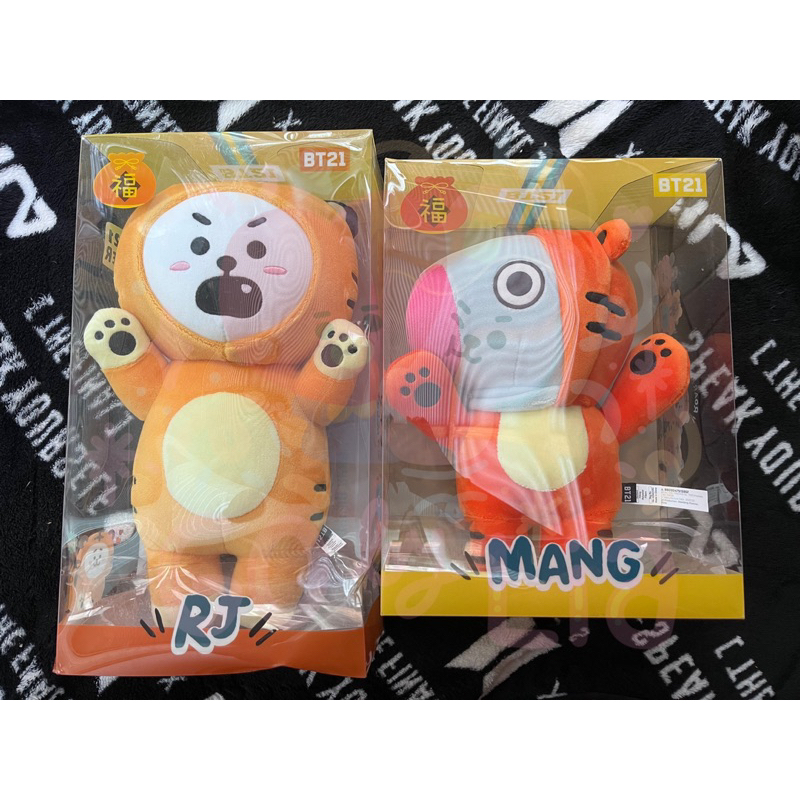 [READY STOCK & SIAP KIRIM Standing doll BT21 RJ TIGER RAUR OFFICIAL SEALED MANG RJ